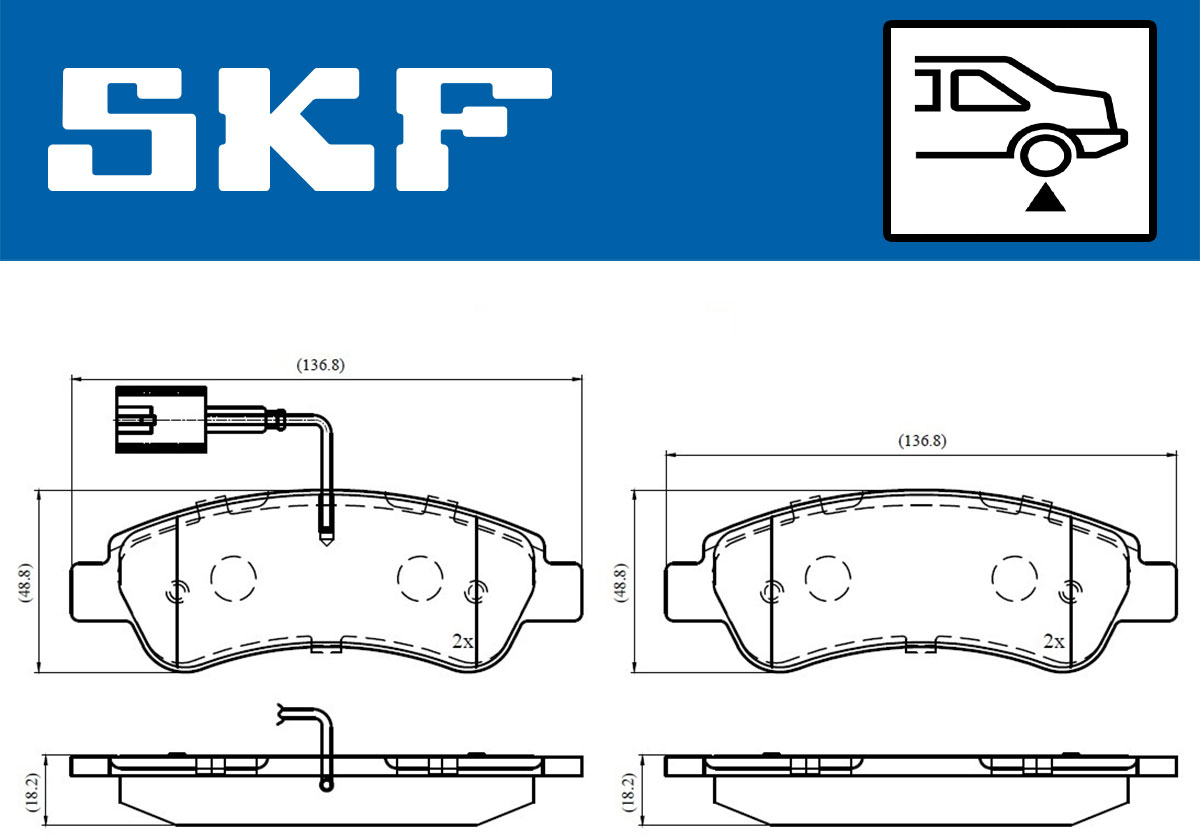 SKF Remblokset VKBP 90035 E