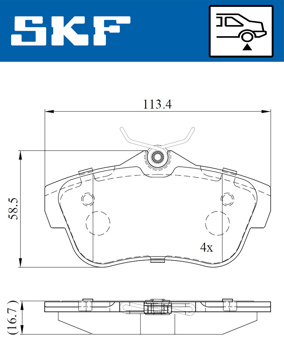 SKF Remblokset VKBP 90061