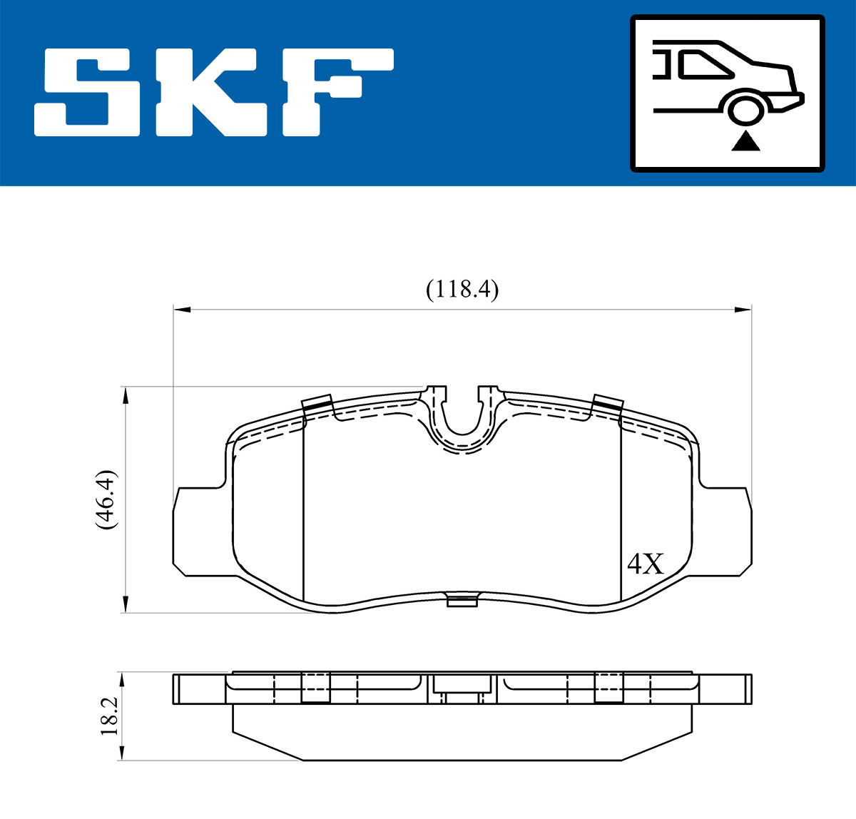 SKF Remblokset VKBP 90080