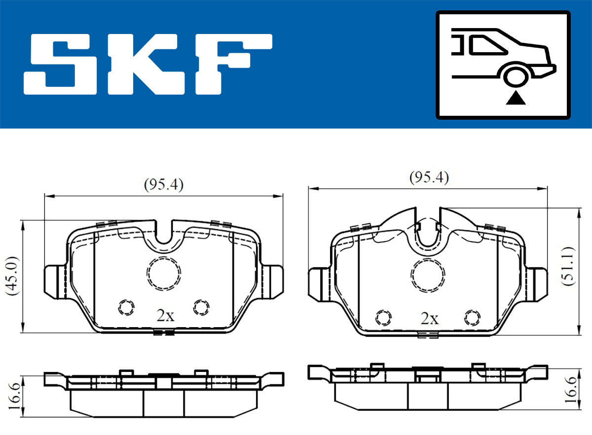 SKF Remblokset VKBP 90090