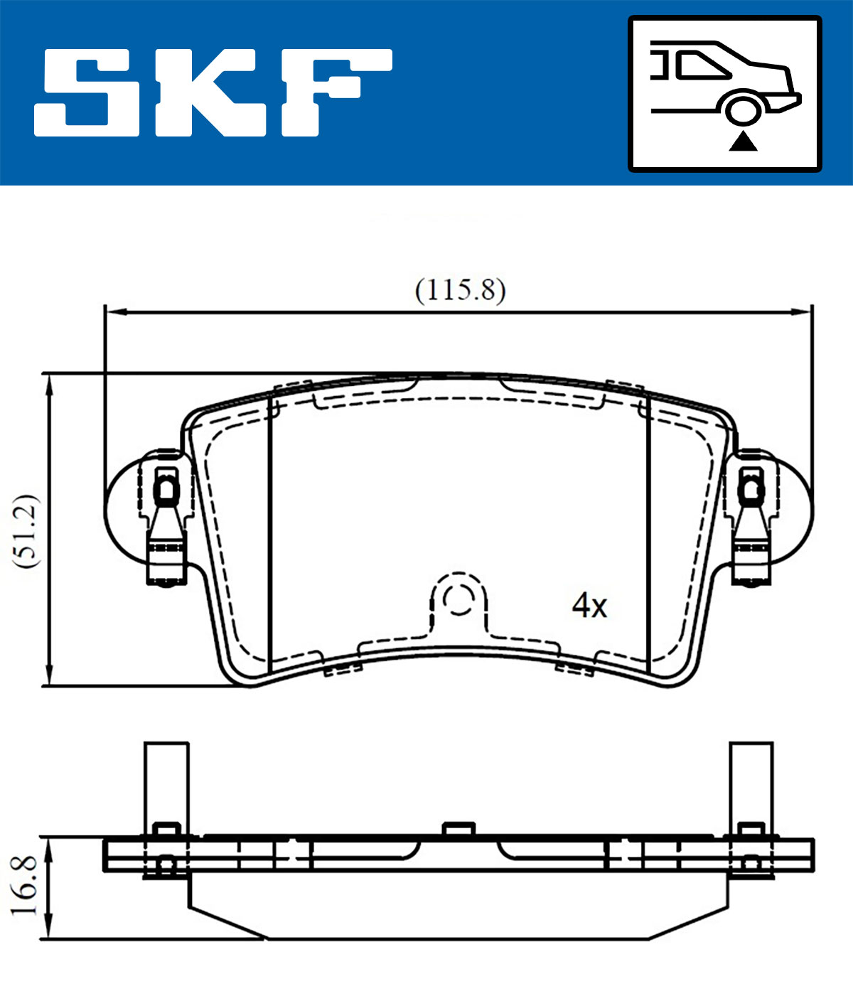 SKF Remblokset VKBP 90097