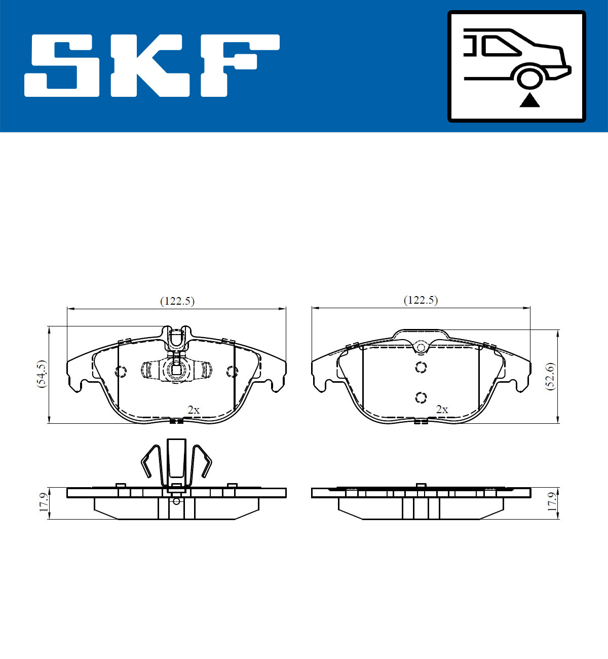 SKF Remblokset VKBP 90114