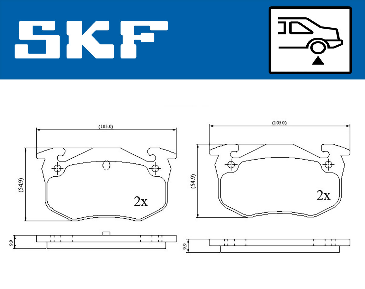 SKF Remblokset VKBP 90120