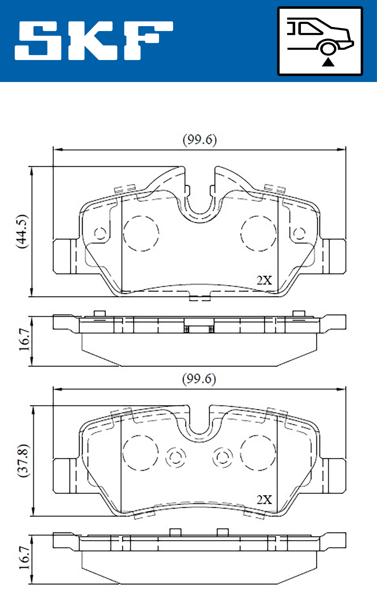 SKF Remblokset VKBP 90124