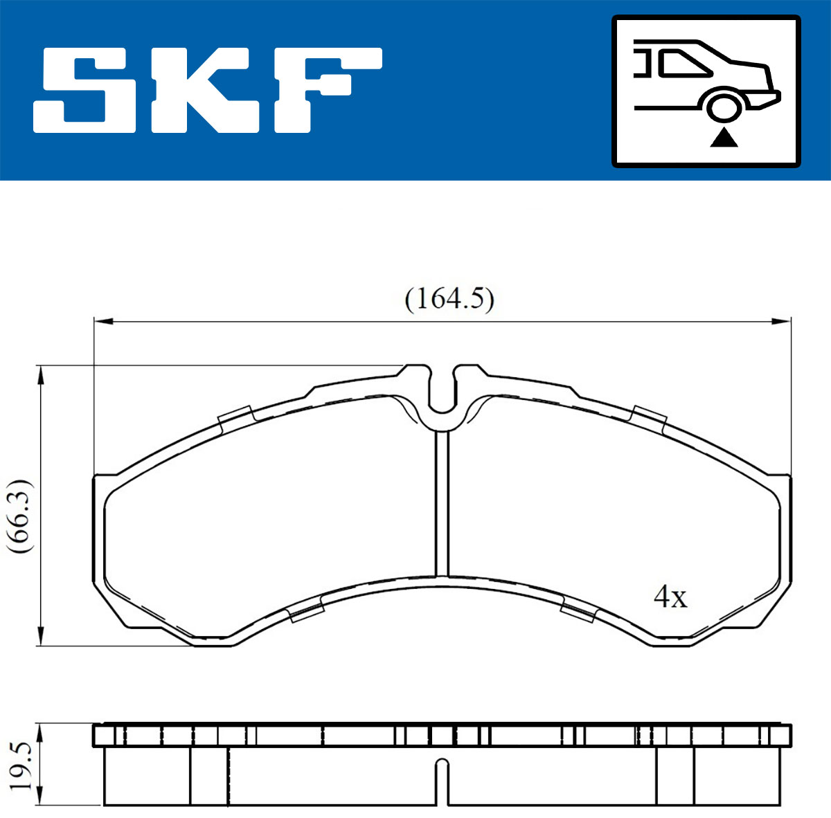 SKF Remblokset VKBP 90130