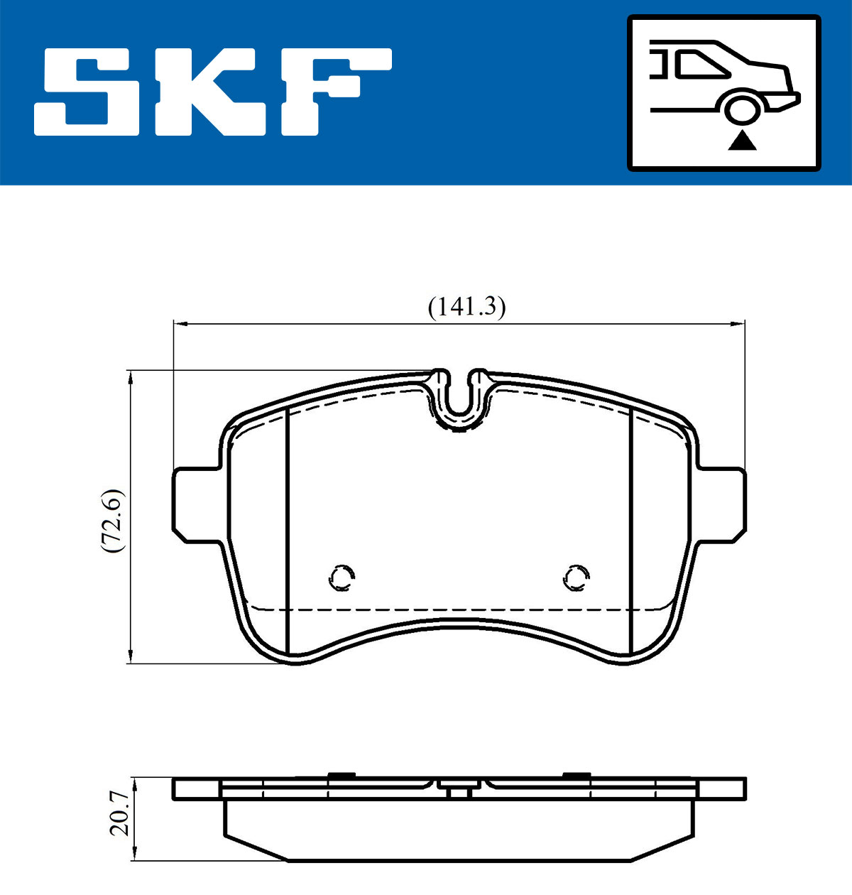 SKF Remblokset VKBP 90140