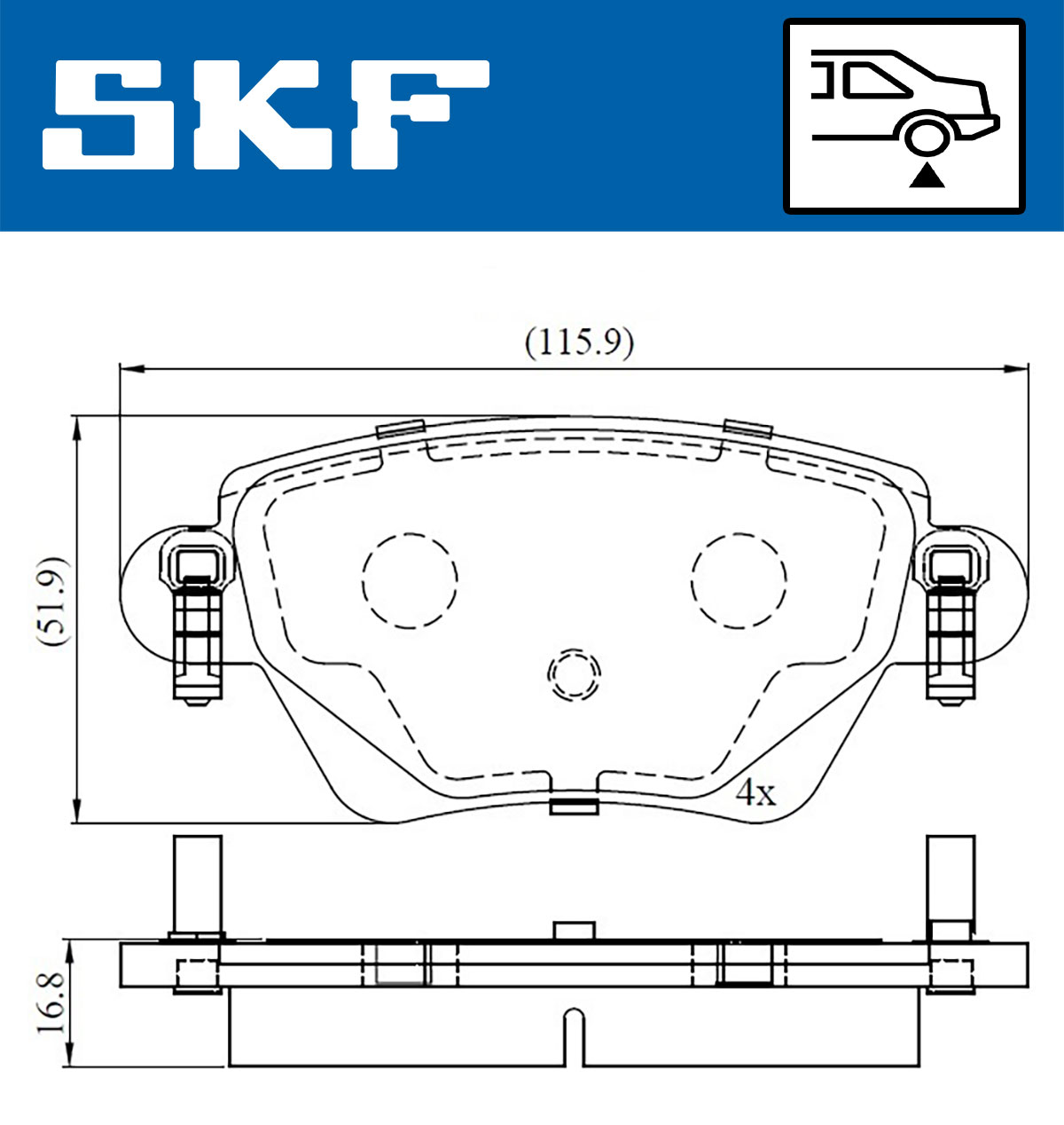 SKF Remblokset VKBP 90170