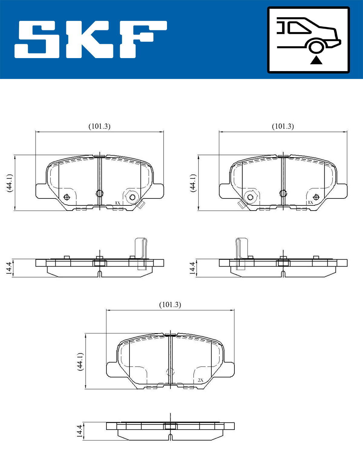 SKF Remblokset VKBP 90253 A