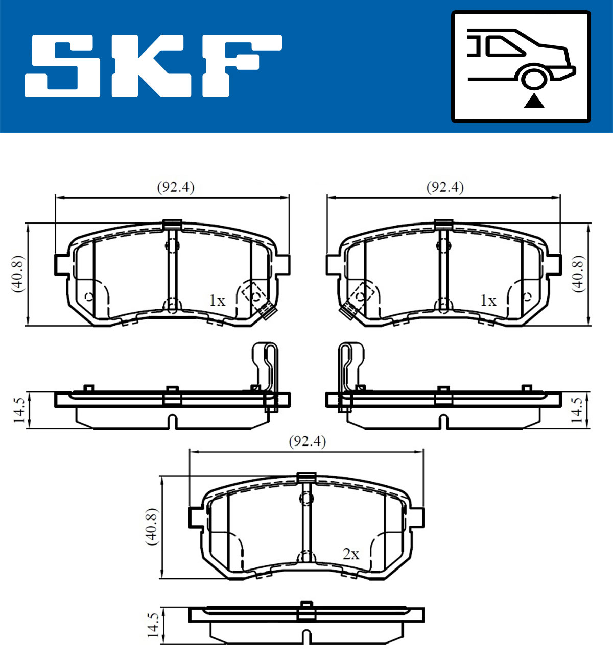 SKF Remblokset VKBP 90276 A