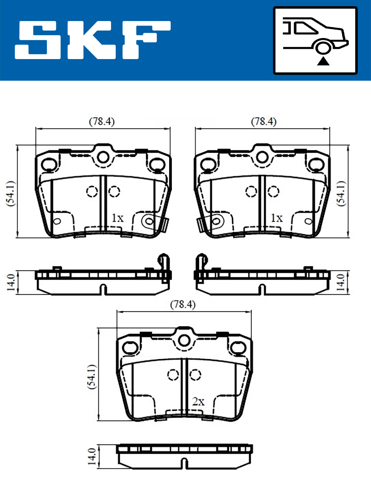 SKF Remblokset VKBP 90288 A