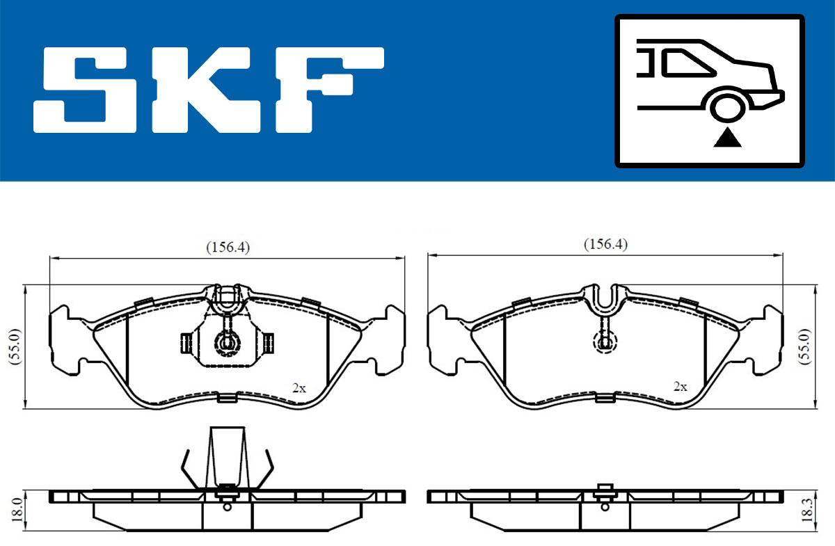 SKF Remblokset VKBP 90362