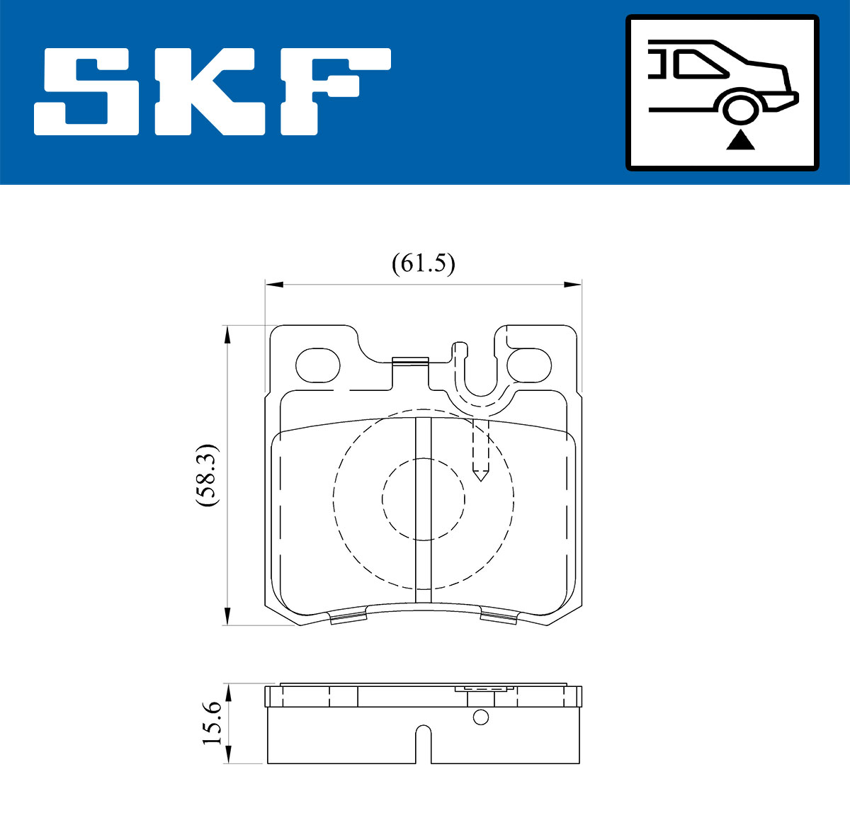 SKF Remblokset VKBP 90373