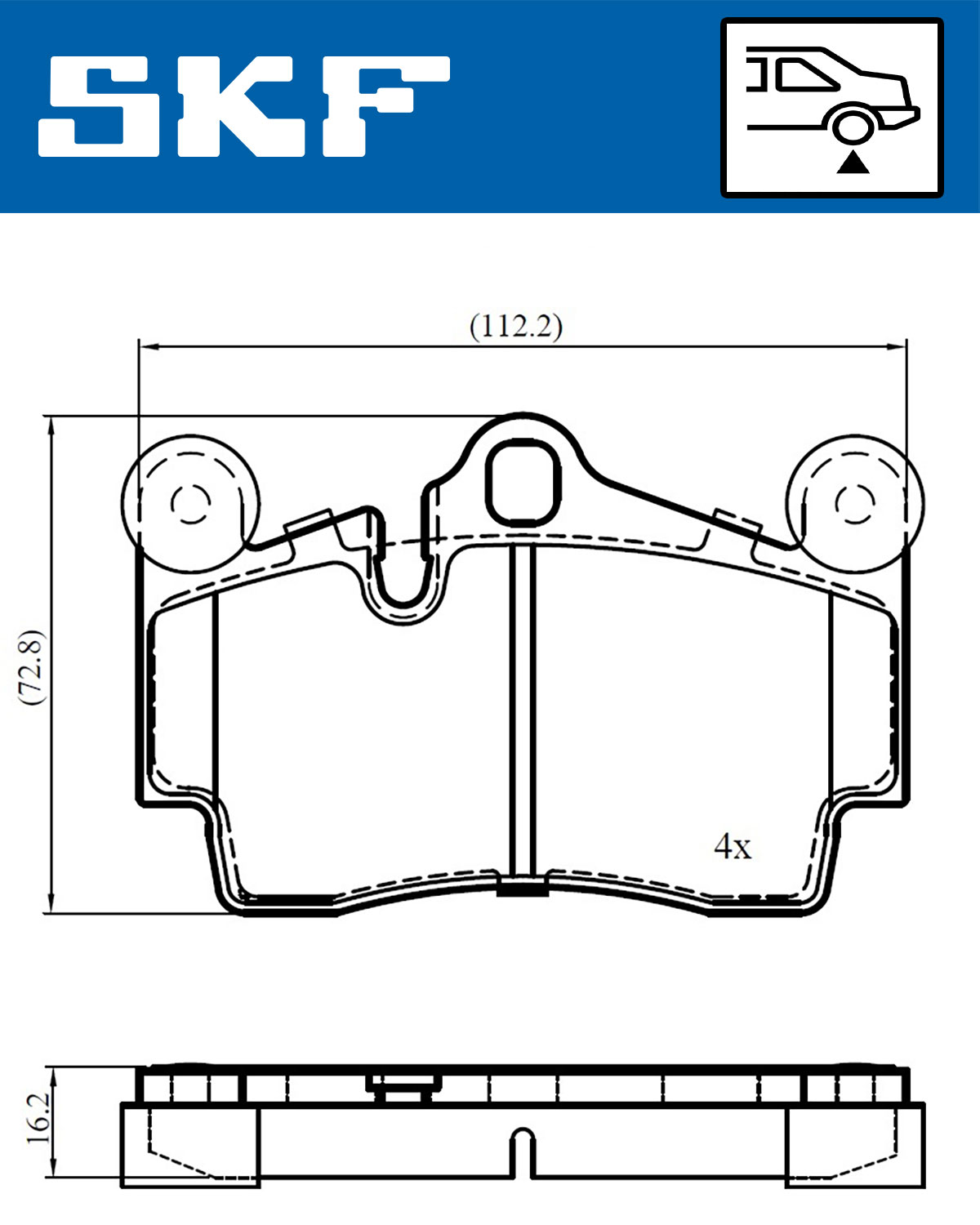 SKF Remblokset VKBP 90378