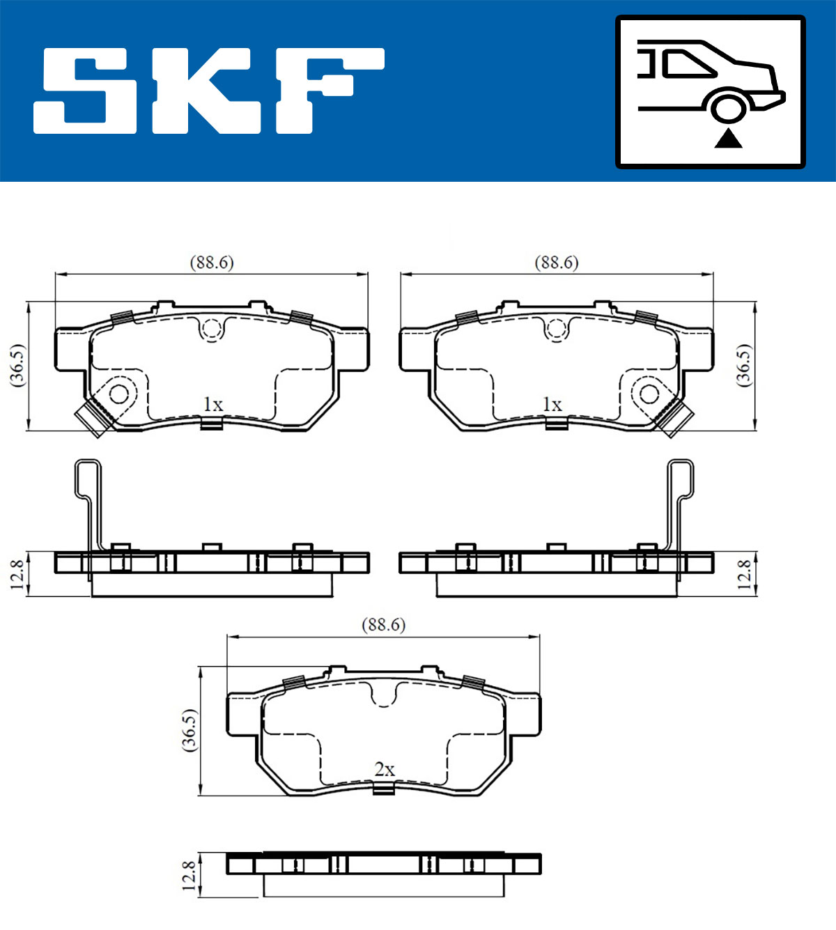 SKF Remblokset VKBP 90381 A