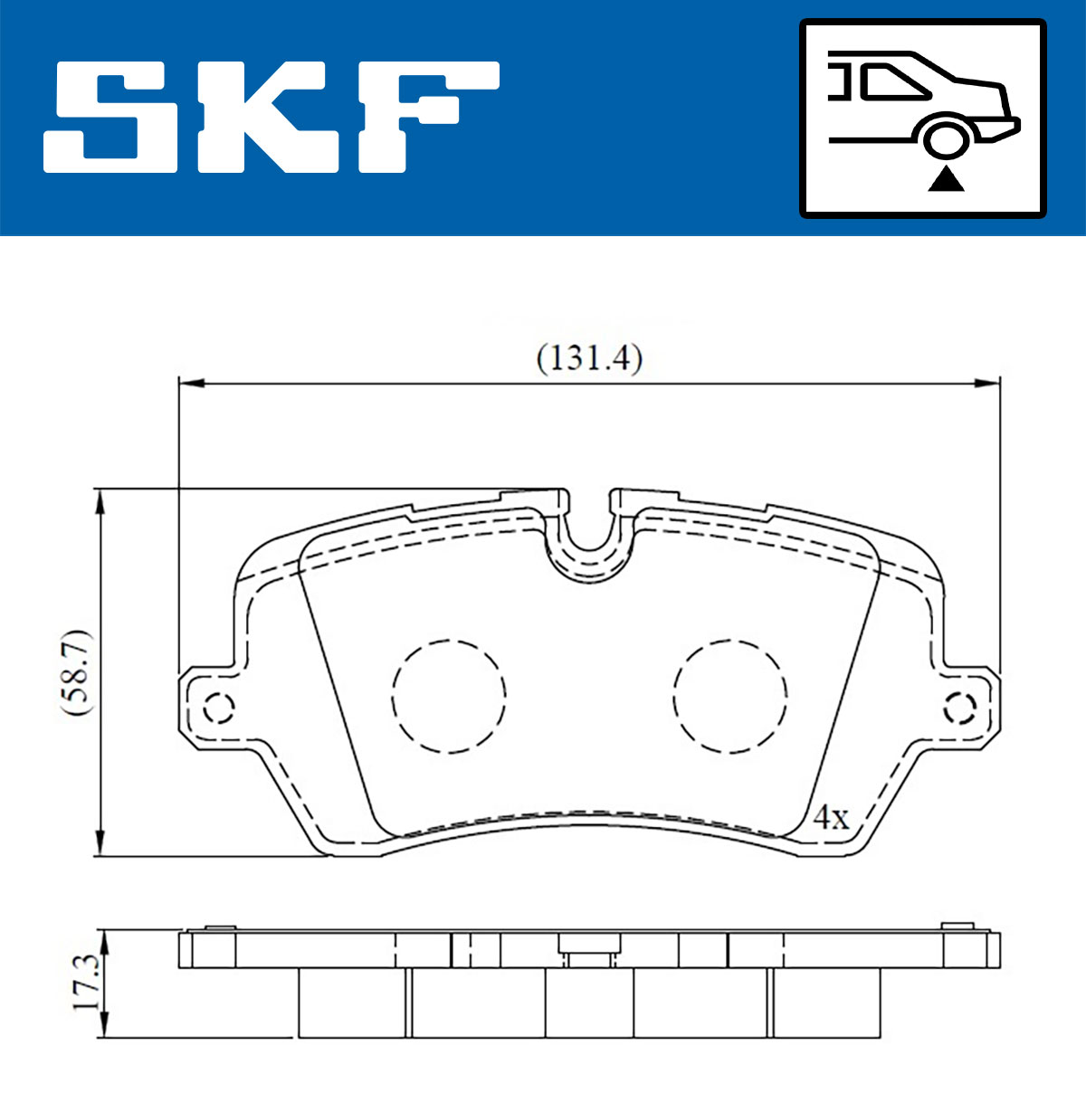 SKF Remblokset VKBP 90396