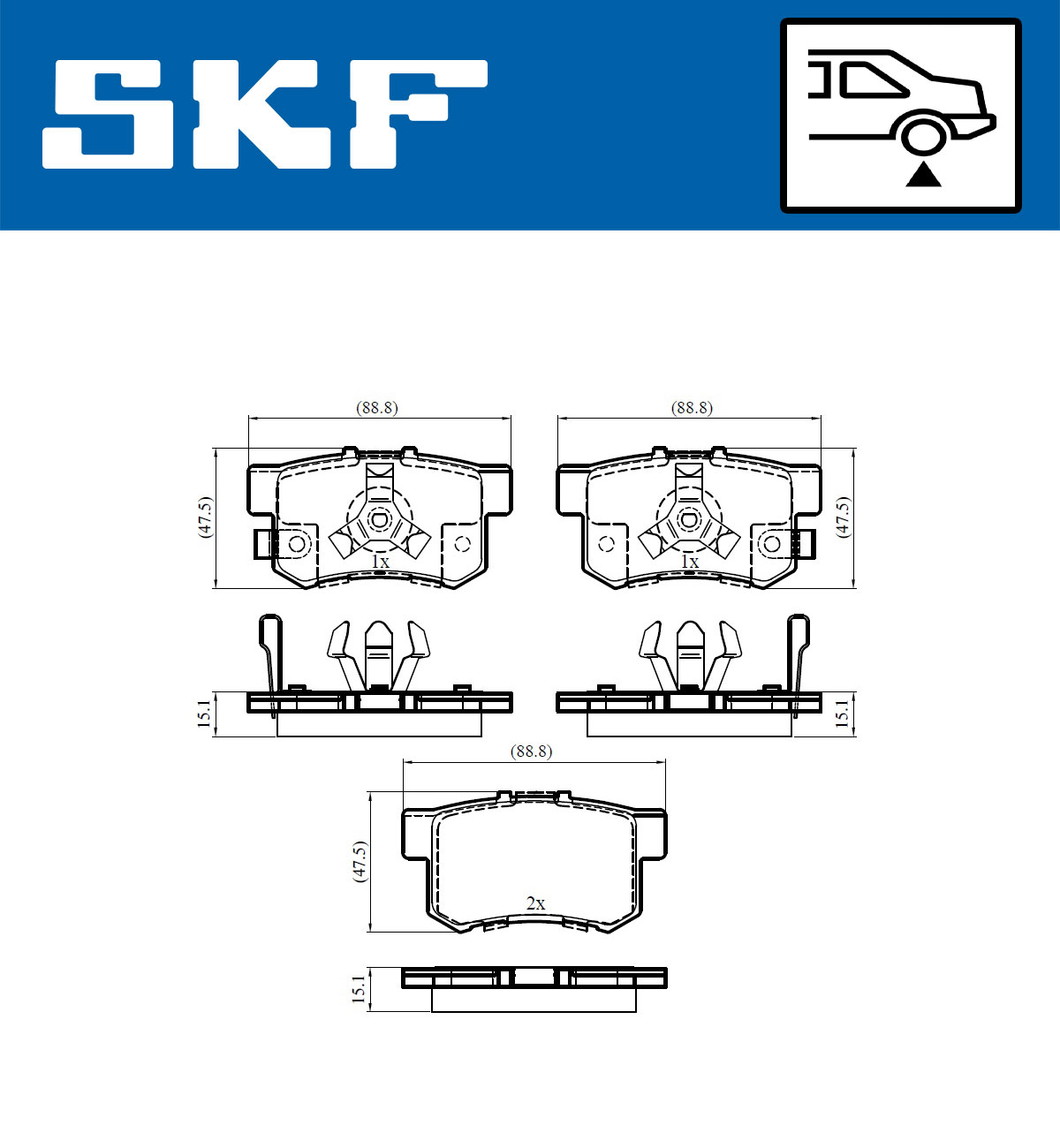 SKF Remblokset VKBP 90397 A