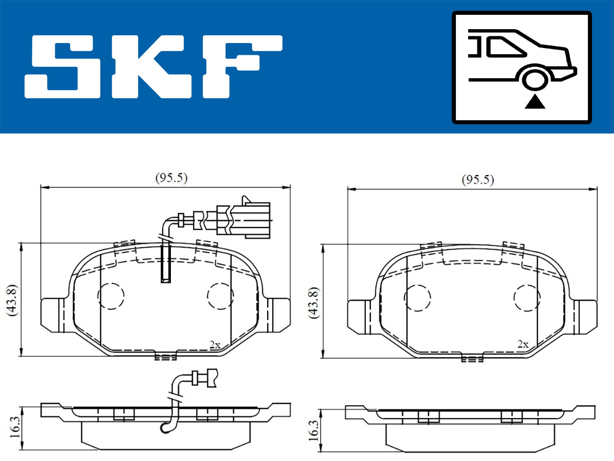 SKF Remblokset VKBP 90398 E