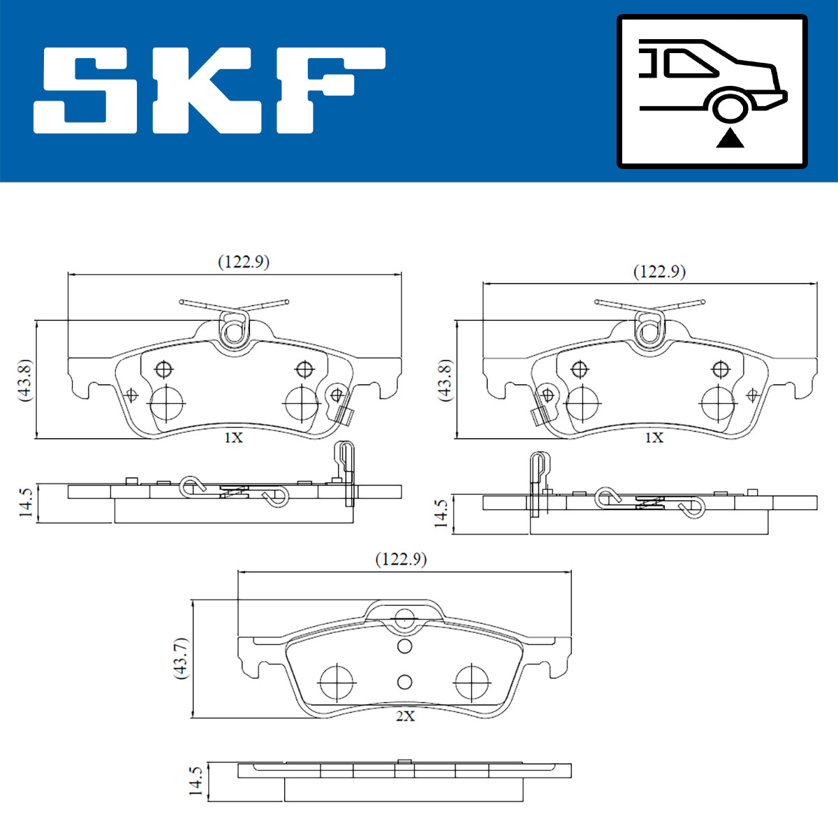 SKF Remblokset VKBP 90401 A