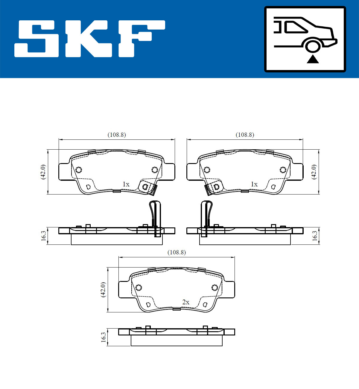 SKF Remblokset VKBP 90439 A