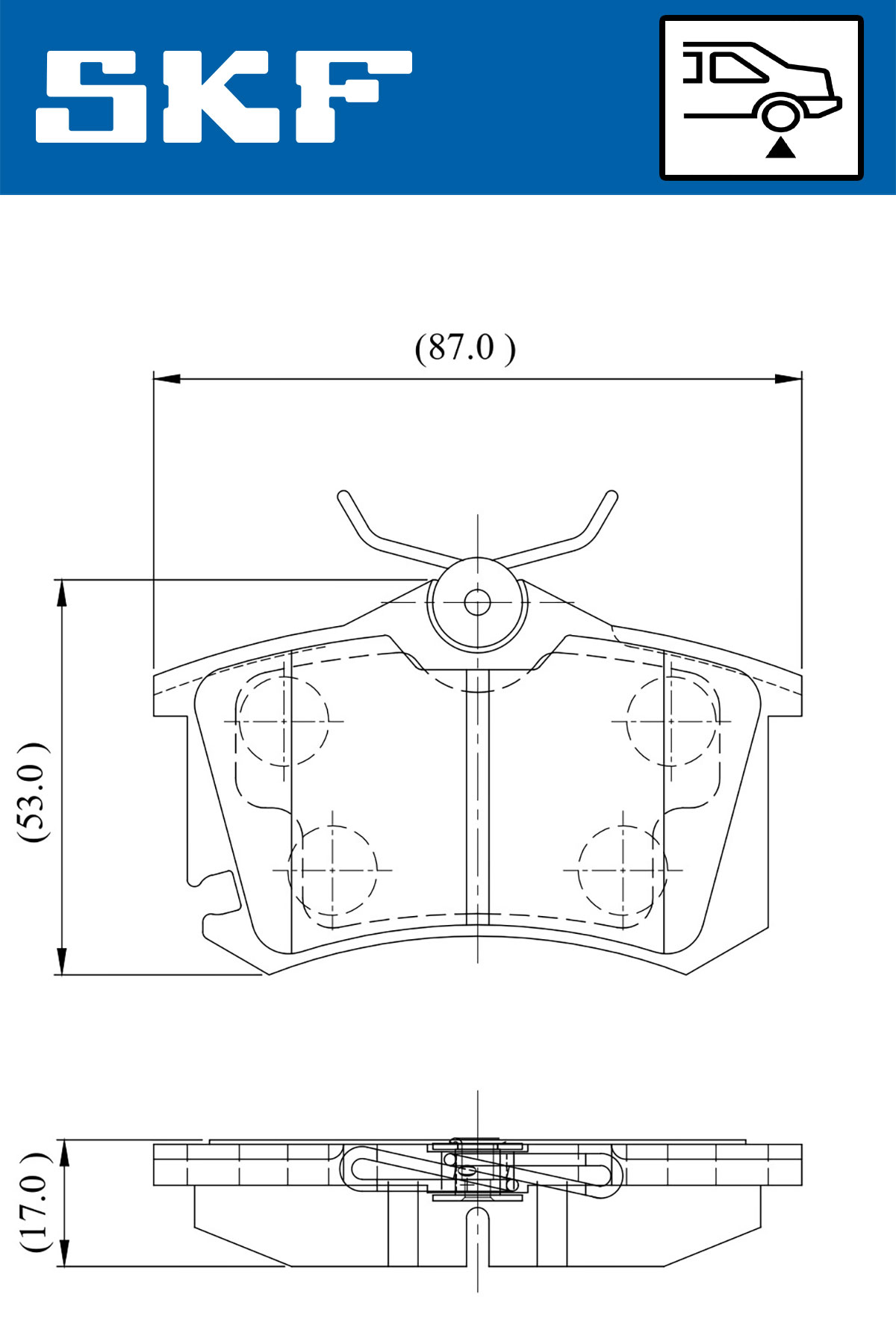 SKF Remblokset VKBP 90440 E