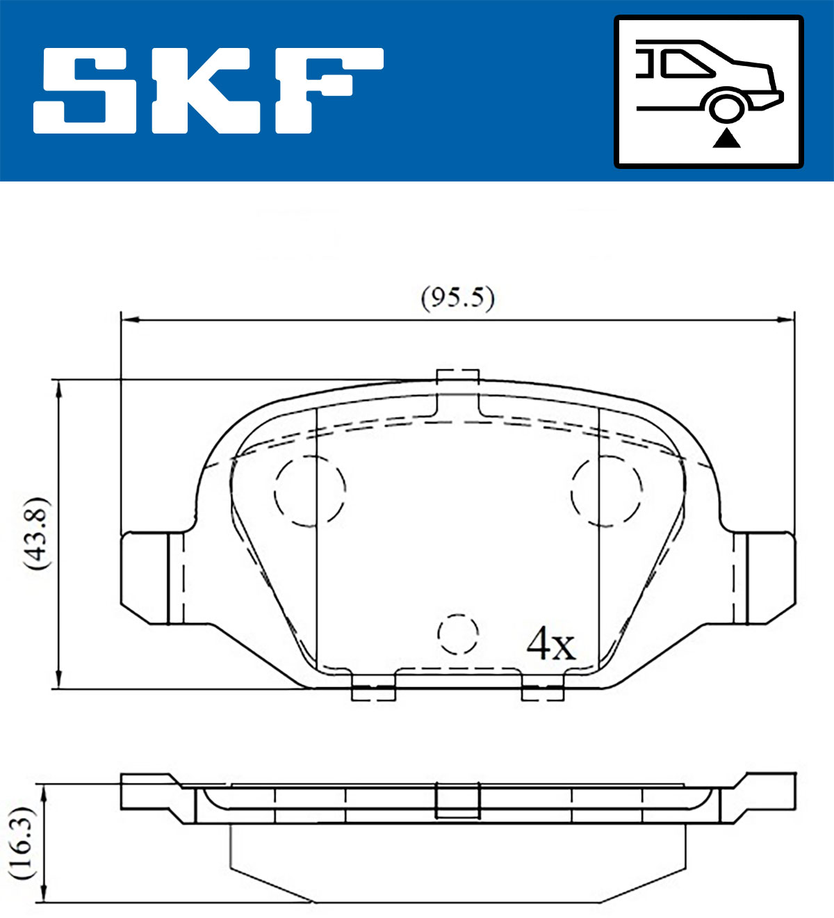 SKF Remblokset VKBP 90472