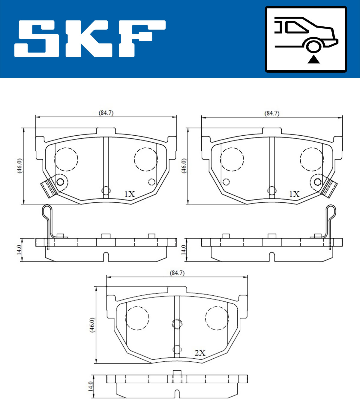 SKF Remblokset VKBP 90483 A