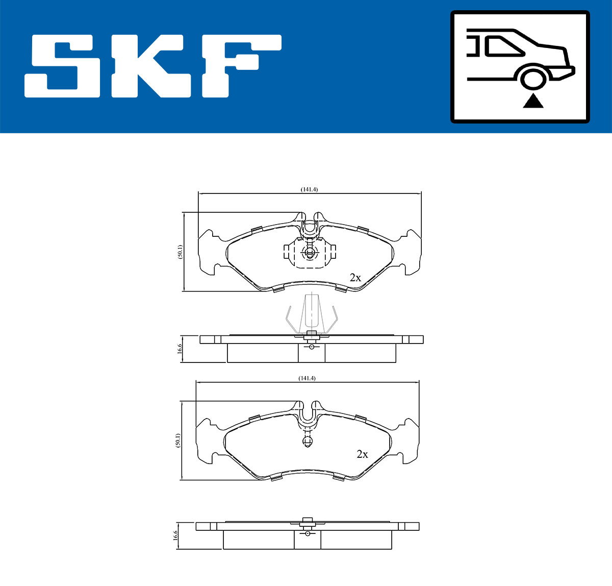 SKF Remblokset VKBP 90485