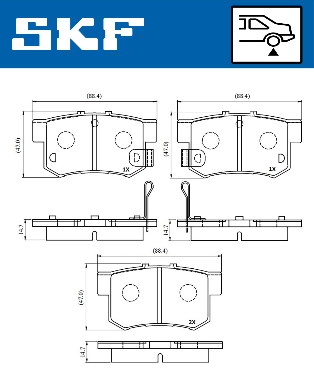 SKF Remblokset VKBP 90505 A