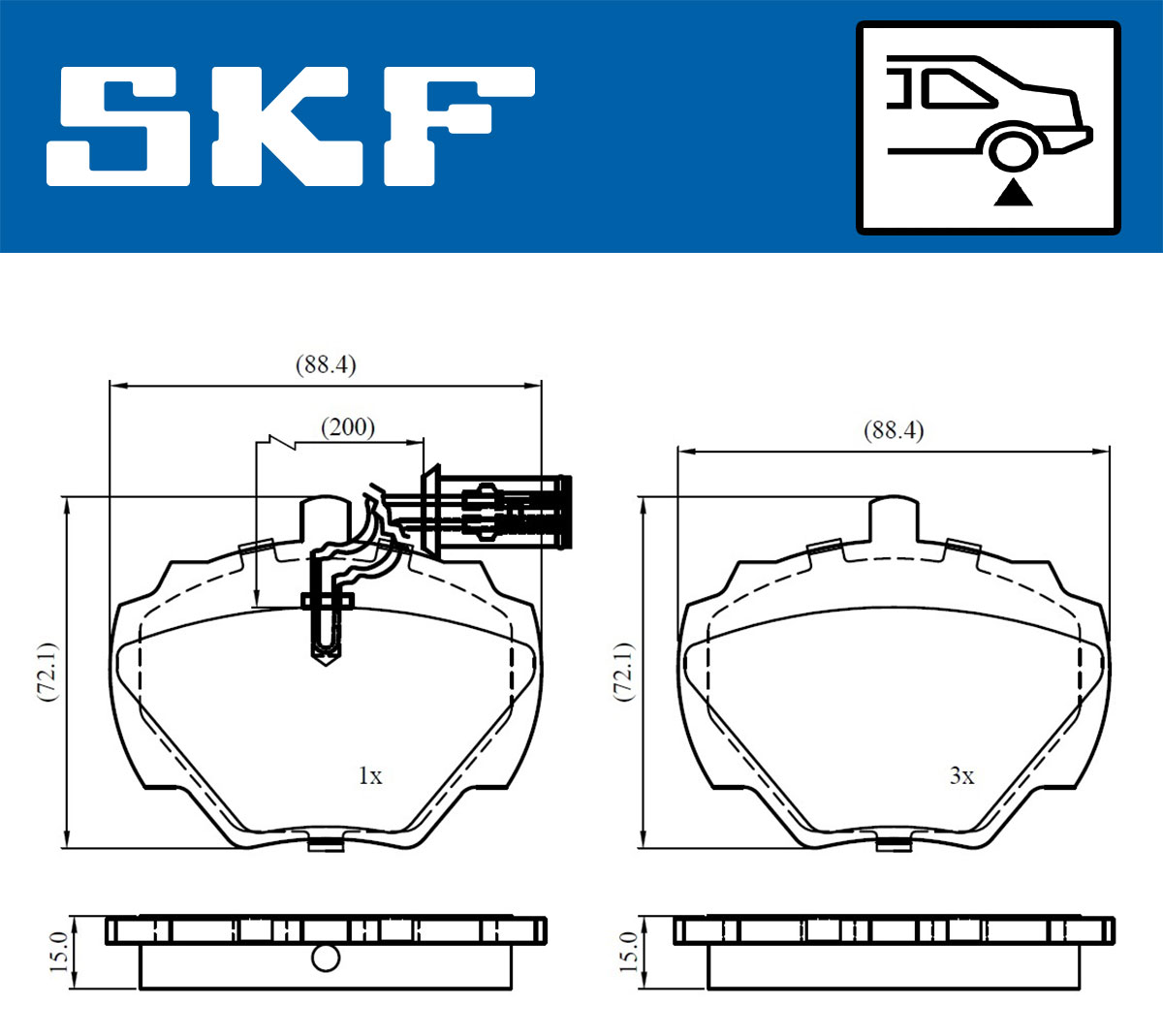 SKF Remblokset VKBP 90506 E