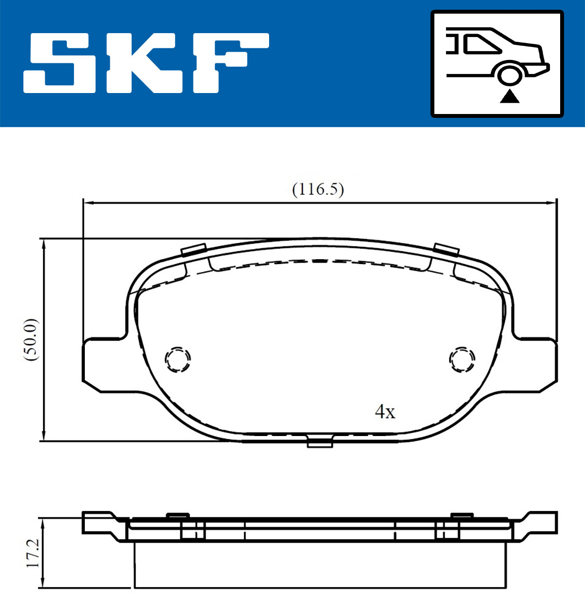 SKF Remblokset VKBP 90565