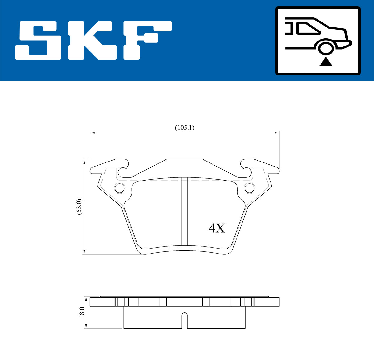 SKF Remblokset VKBP 90568