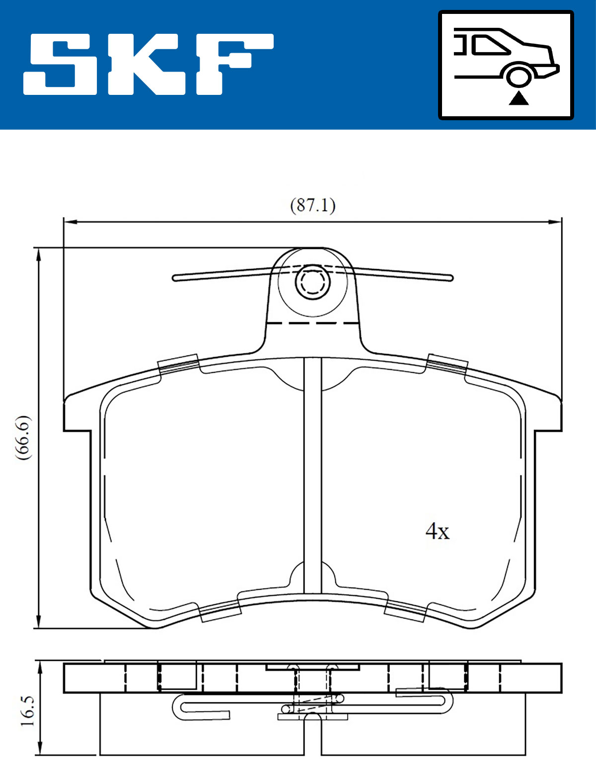 SKF Remblokset VKBP 90606