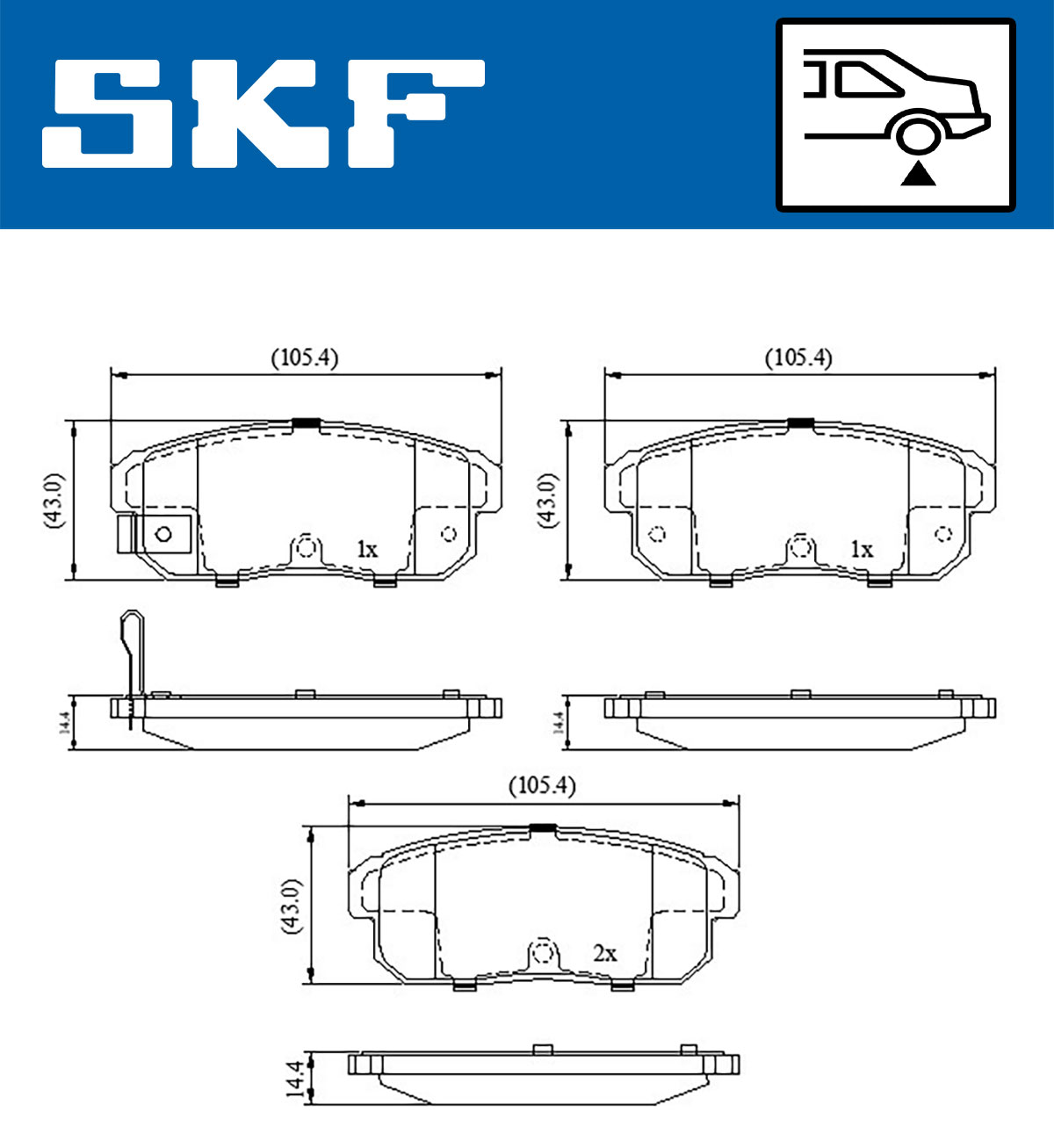 SKF Remblokset VKBP 90620 A