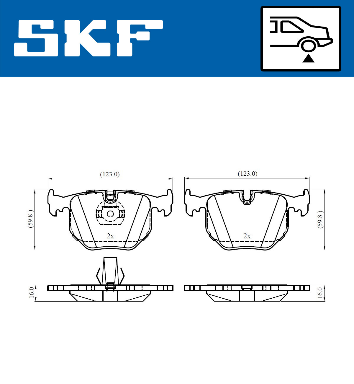 SKF Remblokset VKBP 90625