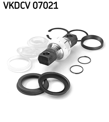 SKF Veerpootlager & rubber VKDCV 07021