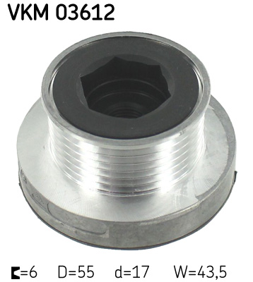 Vrijloop koppeling dynamo SKF VKM 03612