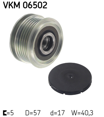 Vrijloop koppeling dynamo SKF VKM 06502