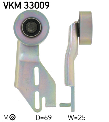 Spanrol (poly) V-riem SKF VKM 33009