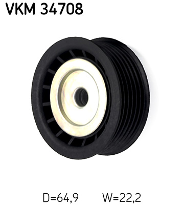 SKF Geleiderol (poly) V-riem VKM 34708