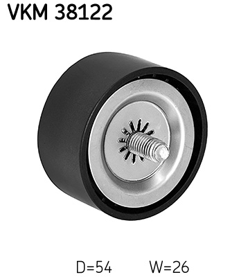 SKF Geleiderol (poly) V-riem VKM 38122