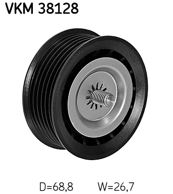 SKF Geleiderol (poly) V-riem VKM 38128