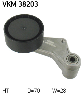 Spanrol (poly) V-riem SKF VKM 38203