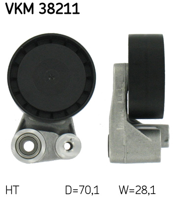 Spanrol (poly) V-riem SKF VKM 38211