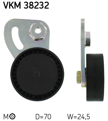 Spanrol (poly) V-riem SKF VKM 38232