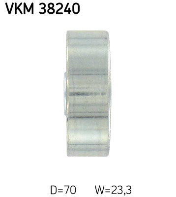 SKF Geleiderol (poly) V-riem VKM 38240