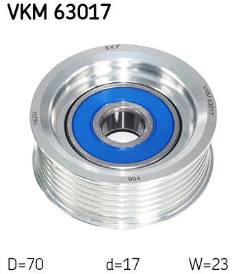 SKF Geleiderol (poly) V-riem VKM 63017