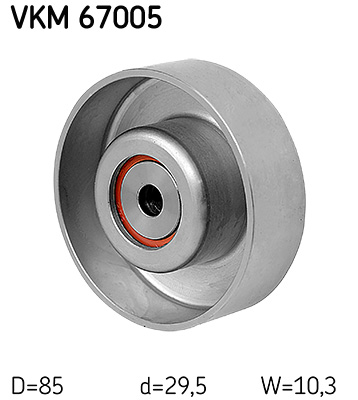 SKF Geleiderol (poly) V-riem VKM 67005