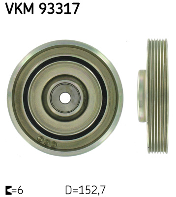 Krukaspoelie SKF VKM 93317