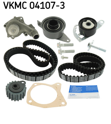 SKF Distributieriem kit inclusief waterpomp VKMC 04107-3