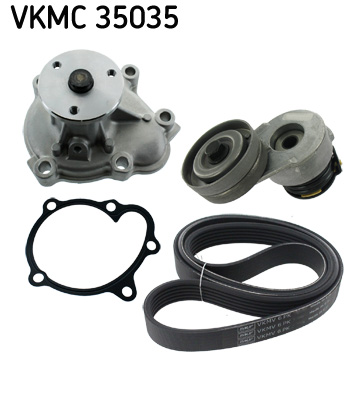 Poly V-riemen kit inclusief waterpomp SKF VKMC 35035